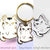 Angry Cat Enamel Pin + Keychain + Vinyl Sticker BUNDLE [3 PCS] Brooches & Lapel Pins Flair Fighter   