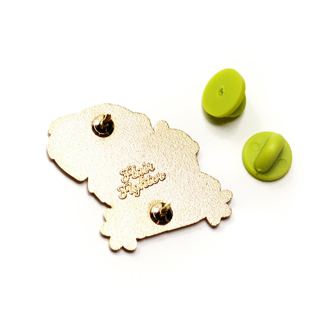 "Besteas Forever" Golden Retriever Enamel Pin Brooches & Lapel Pins Flair Fighter   