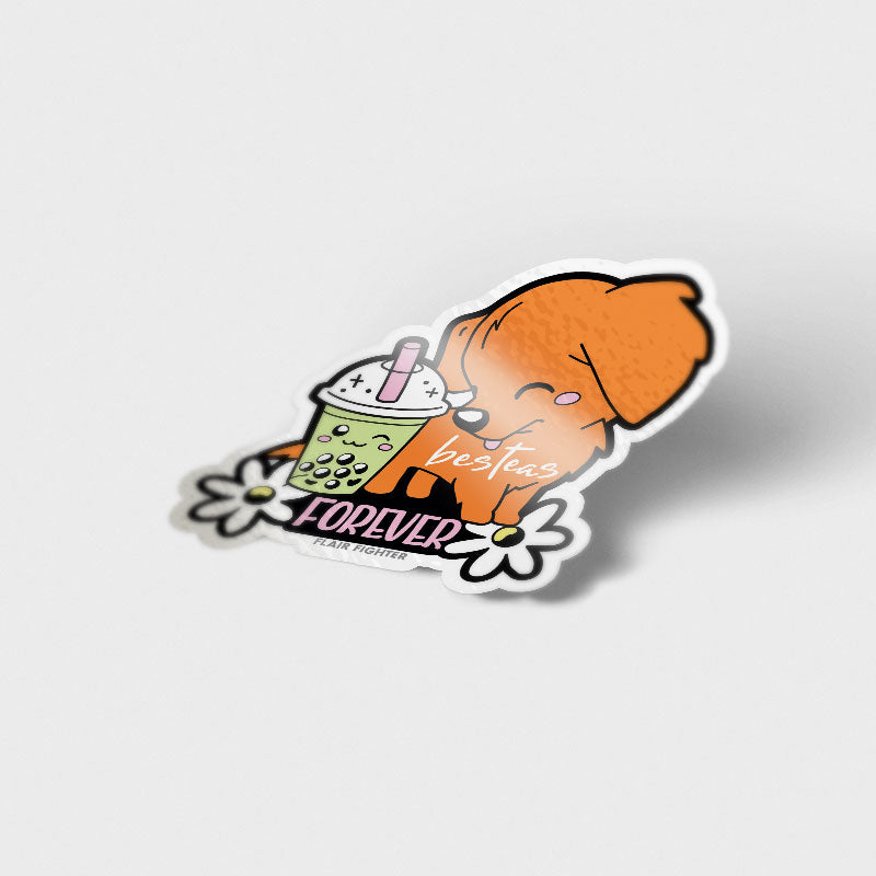 "Besteas Forever" Golden Retriever Vinyl Sticker Decorative Stickers Flair Fighter   
