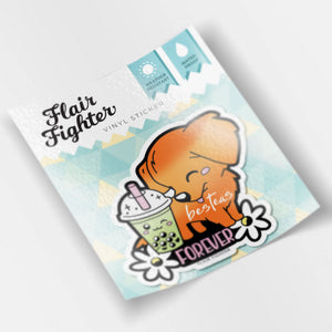 "Besteas Forever" Golden Retriever Vinyl Sticker Decorative Stickers Flair Fighter   
