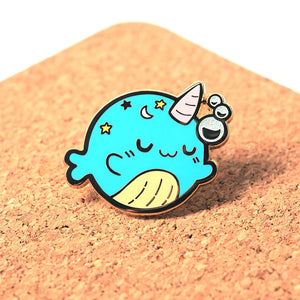 Sleepy Whale Enamel Pin Brooches & Lapel Pins Flair Fighter   
