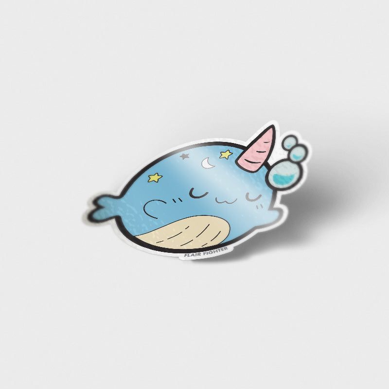 Sleepy Whale Vinyl Sticker Decorative Stickers Flair Fighter   