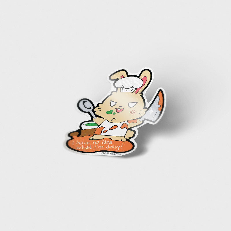 Bunny Cook Vinyl Sticker Decorative Stickers Flair Fighter   