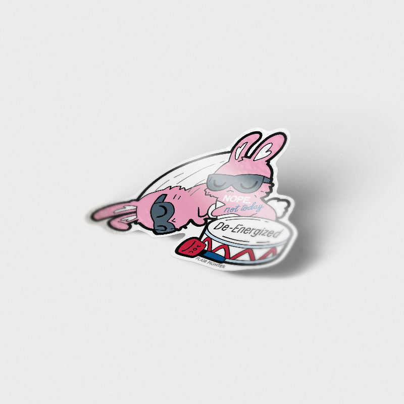 De-Energized Bunny Vinyl Sticker Decorative Stickers Flair Fighter   