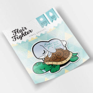 Rabbit & Turtle Vinyl Sticker Decorative Stickers Flair Fighter   
