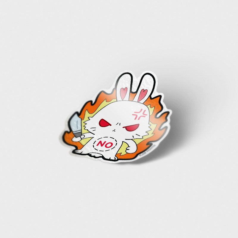 NO Bunny Vinyl Sticker Decorative Stickers Flair Fighter   