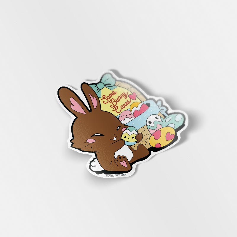 Some Bunny Cares Vinyl Sticker Decorative Stickers Flair Fighter   