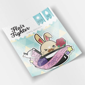Magic Hat Bunny Vinyl Sticker Decorative Stickers Flair Fighter   