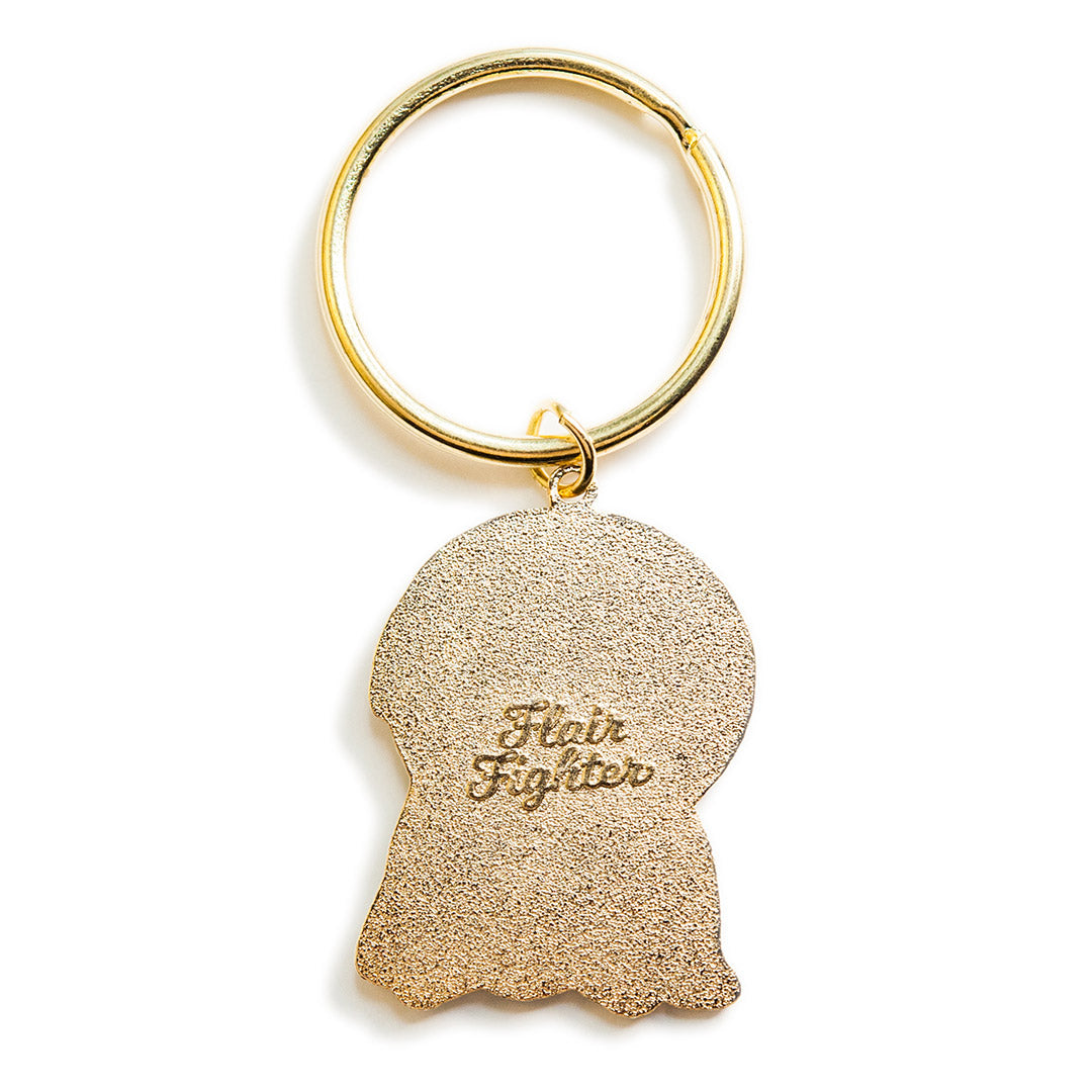 Comfy Blanket Golden Retriever Enamel Keychain - Flair Fighter