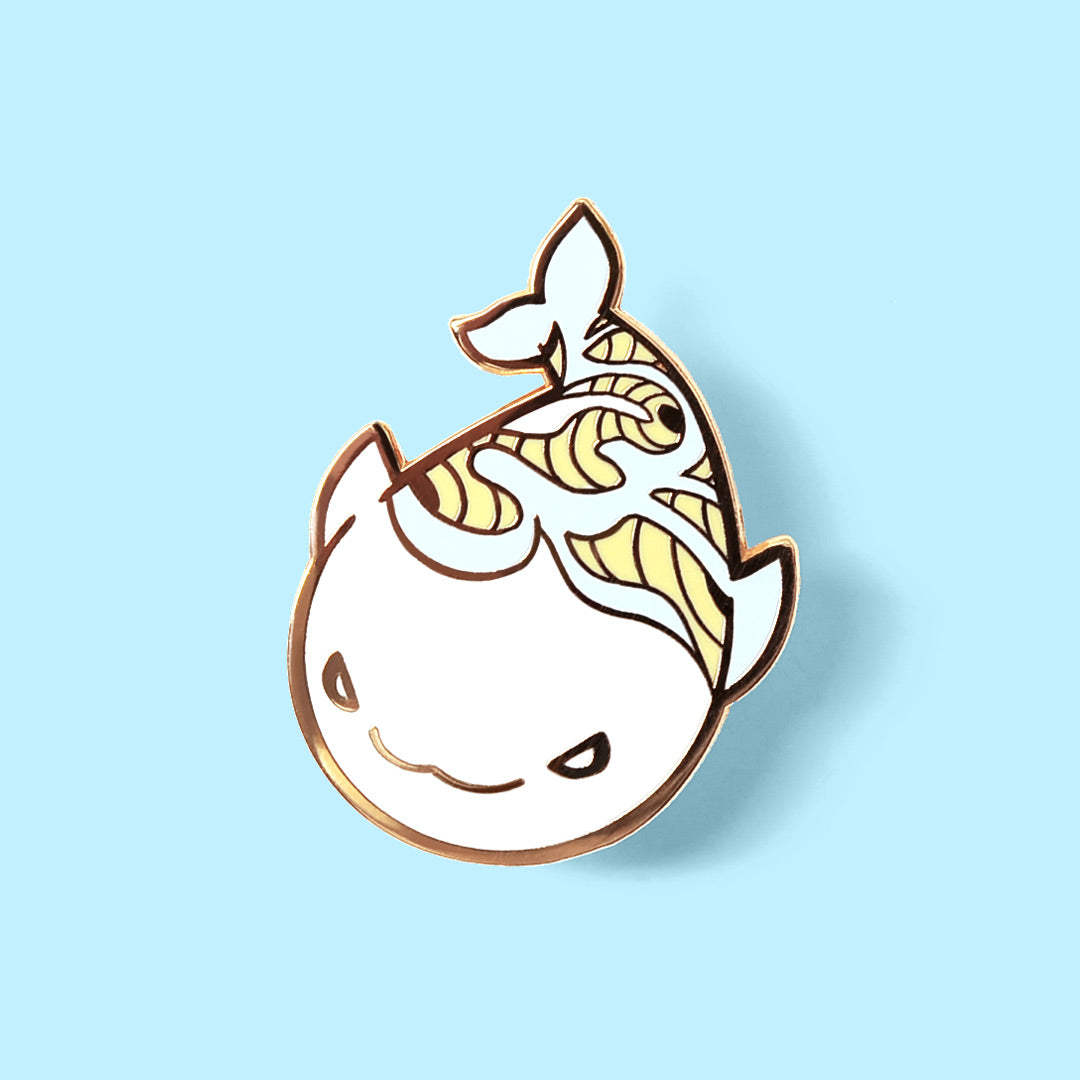 Flair Fighter Oh Whale Shark Cute Hard Enamel Lapel Pin