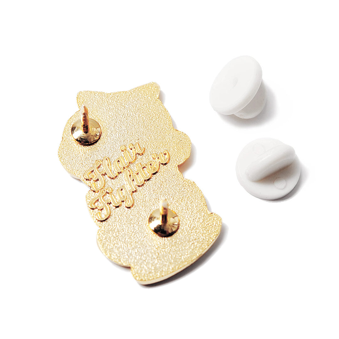 One Meowr Cup Cat Enamel Pin Brooches & Lapel Pins Flair Fighter   