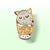 "Wake Me Up Inside" Coffee Cat Enamel Pin Brooches & Lapel Pins Flair Fighter   