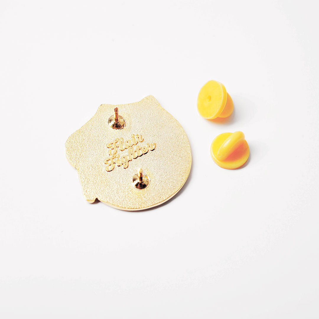 Red Shiba Inu Donut Enamel Pin Brooches & Lapel Pins Flair Fighter   