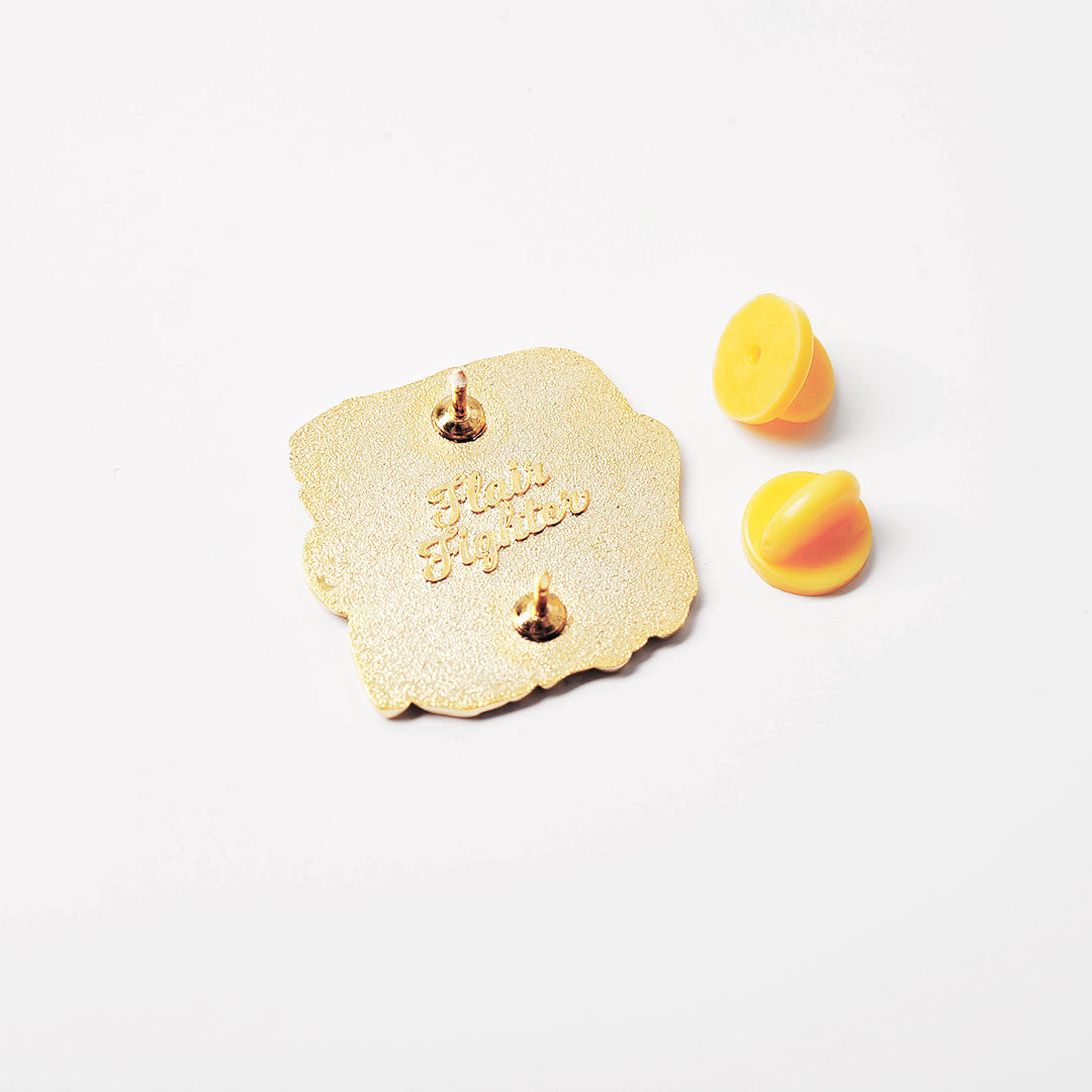 Red Shiba Inu Stuck in Bush "I'm OK" Enamel Pin Brooches & Lapel Pins Flair Fighter   