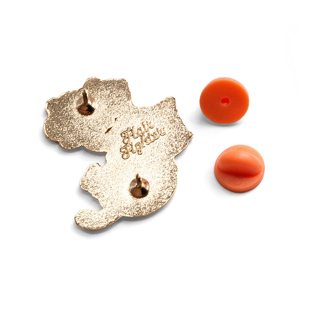 Bon Appurrtite Cat Enamel Pin Brooches & Lapel Pins Flair Fighter   