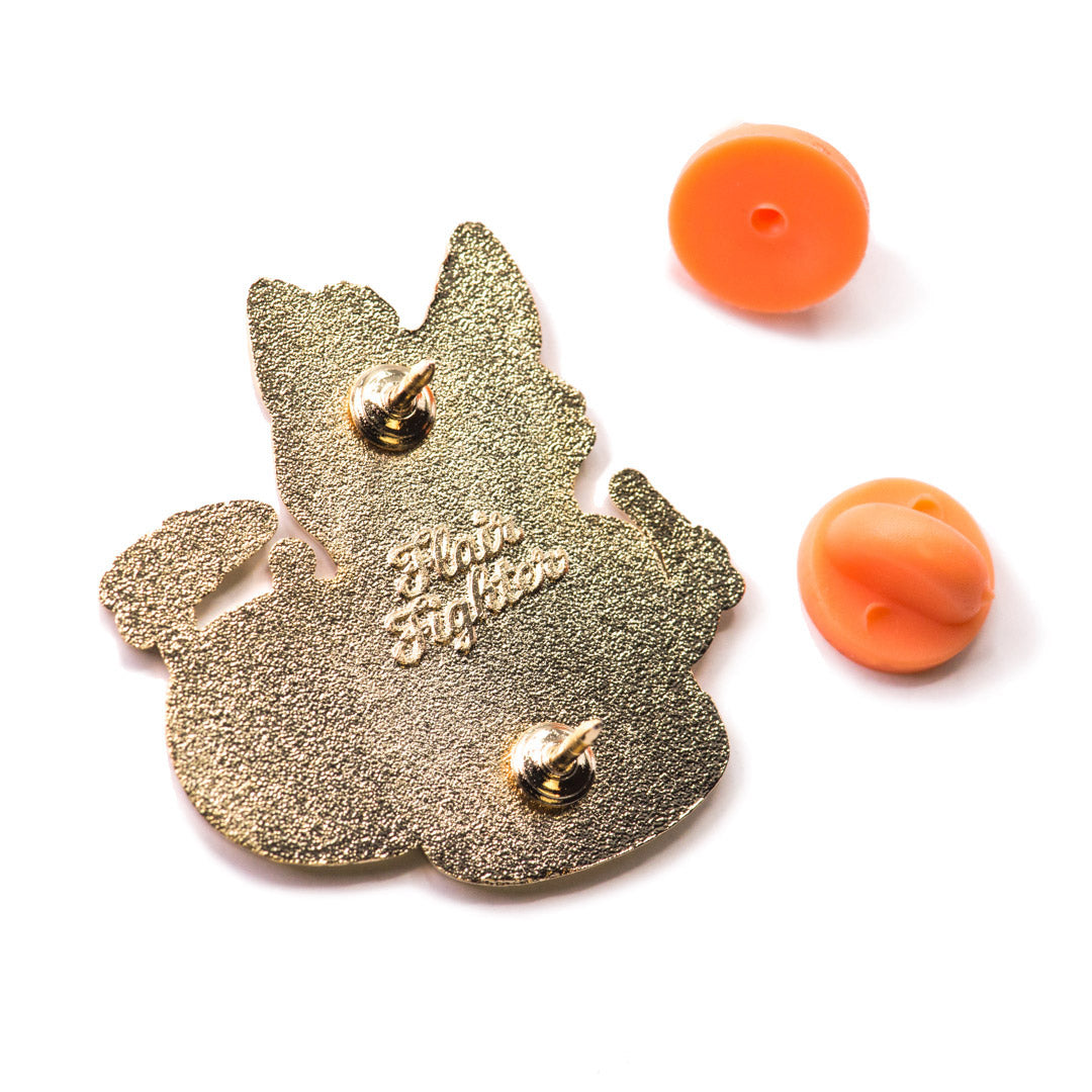 Beat It (Abyssinian Cat) Enamel Pin Brooches & Lapel Pins Flair Fighter   