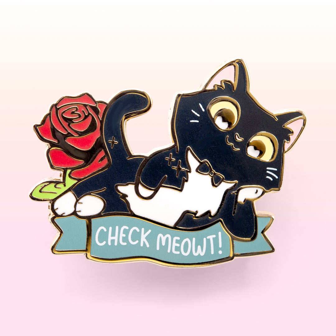 Flair Fighter Do You Dare (Khao Manee Cat) Enamel Pin