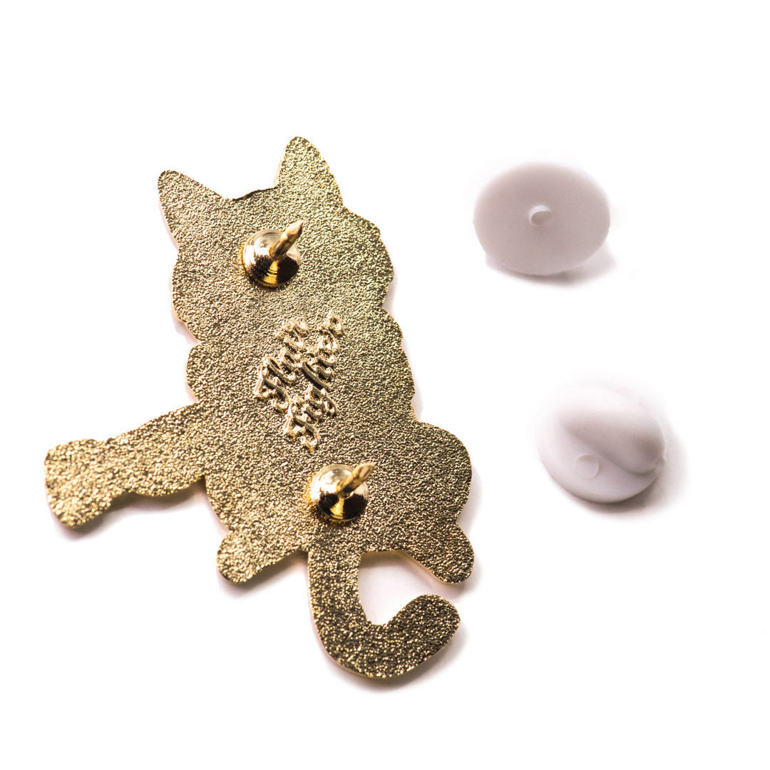 Do You Dare (Khao Manee Cat) Enamel Pin Brooches & Lapel Pins Flair Fighter   