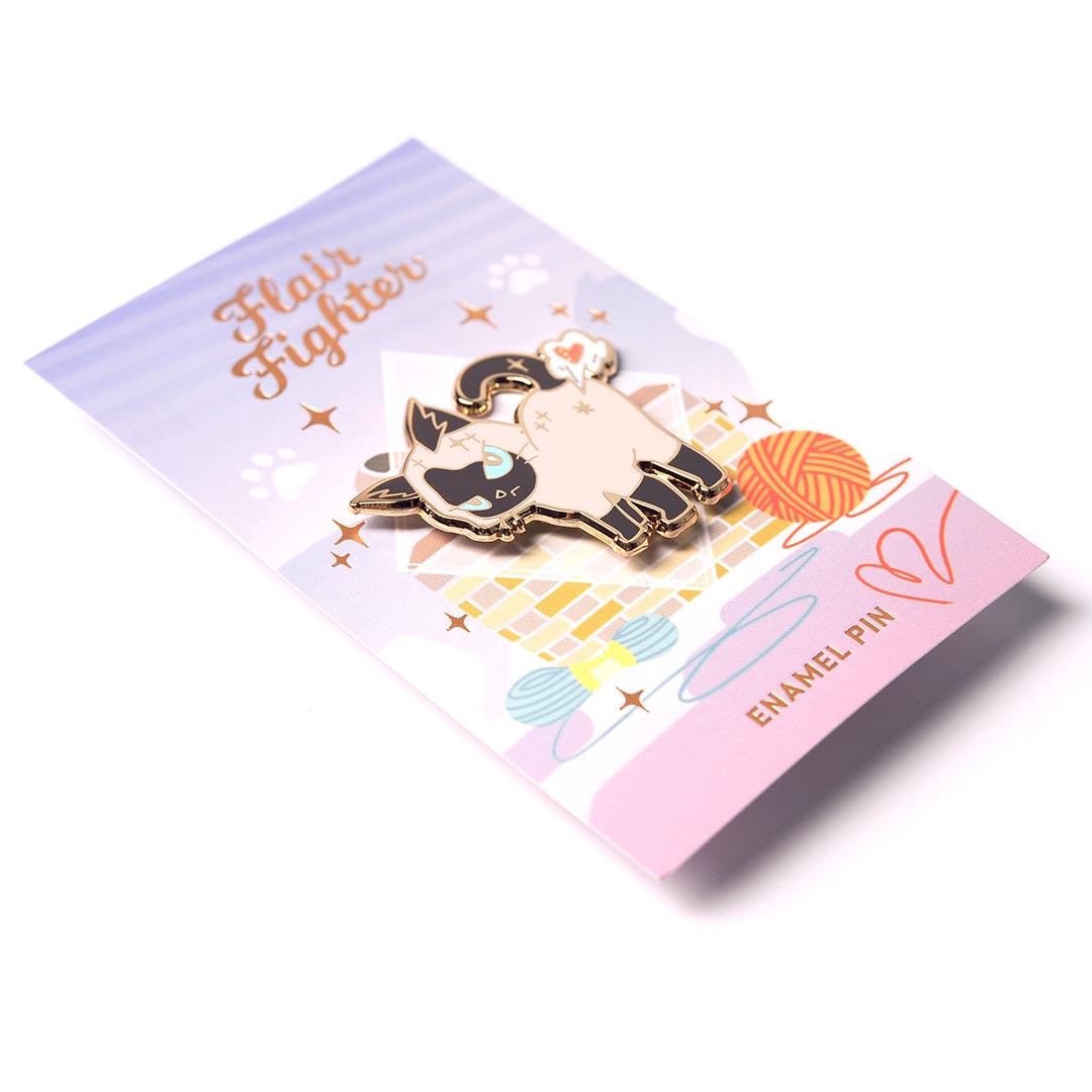 Cat Fart Enamel Pin Brooches & Lapel Pins Flair Fighter   