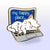 My Happy Place Laptop (Russian White Cat) Enamel Pin Brooches & Lapel Pins Flair Fighter   