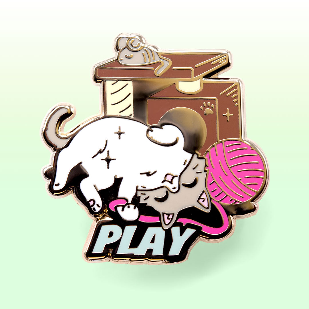 PLAY (Ragdoll Cat) Enamel Pin Brooches & Lapel Pins Flair Fighter   