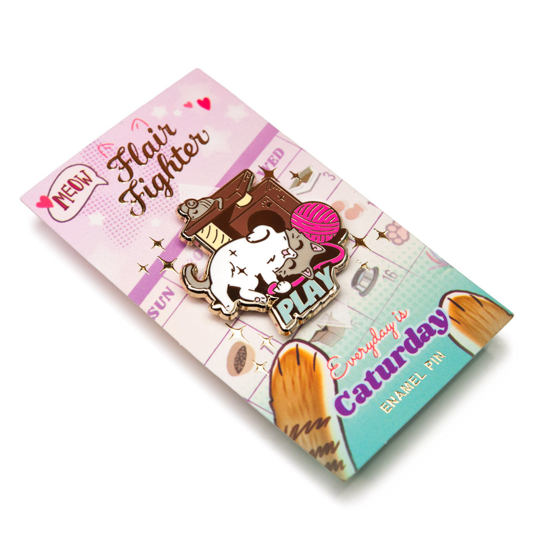 PLAY (Ragdoll Cat) Enamel Pin Brooches & Lapel Pins Flair Fighter   