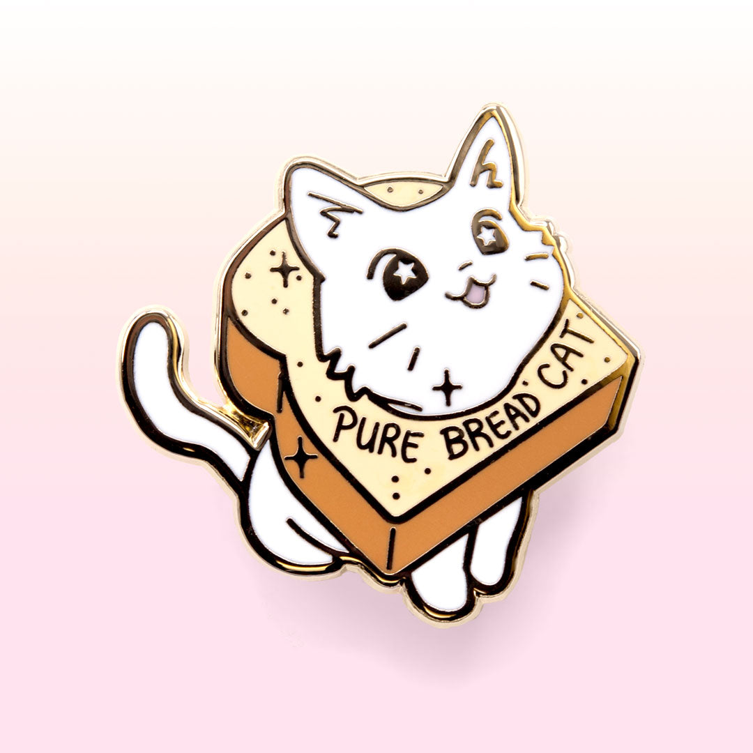 Flair Fighter Mochi Pon-De-Ring Donut Cat Cute Hard Enamel Lapel Pin