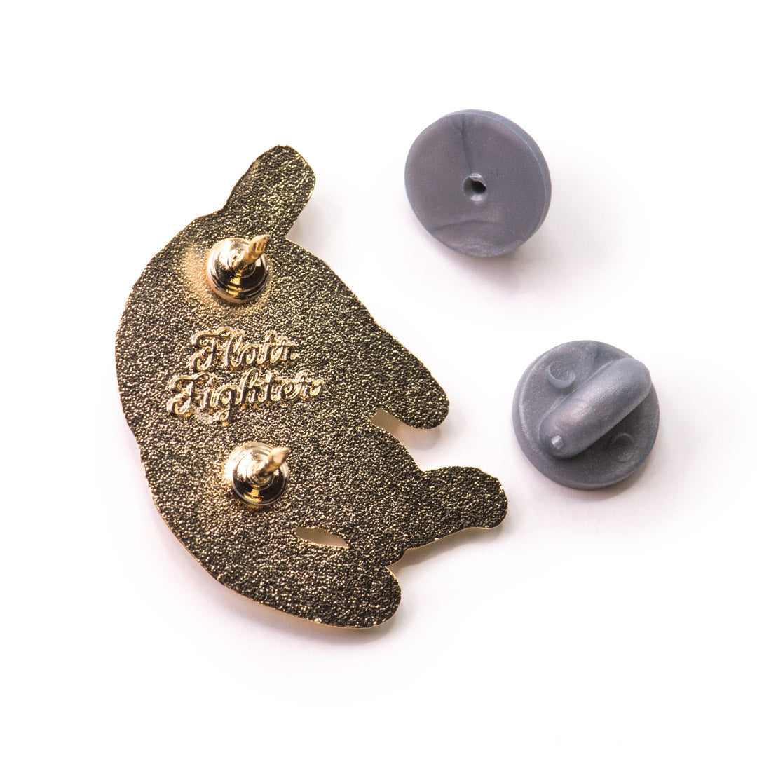 Stay Weird (White Burmilla Cat) Enamel Pin Brooches & Lapel Pins Flair Fighter   