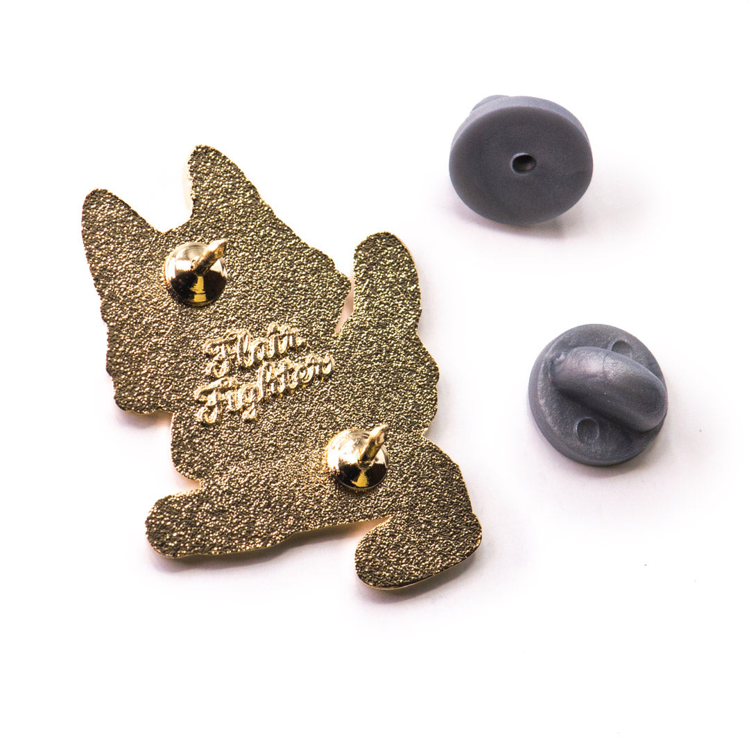 Talk To The Paw (Egyptian Mau Cat) Enamel Pin Brooches & Lapel Pins Flair Fighter   