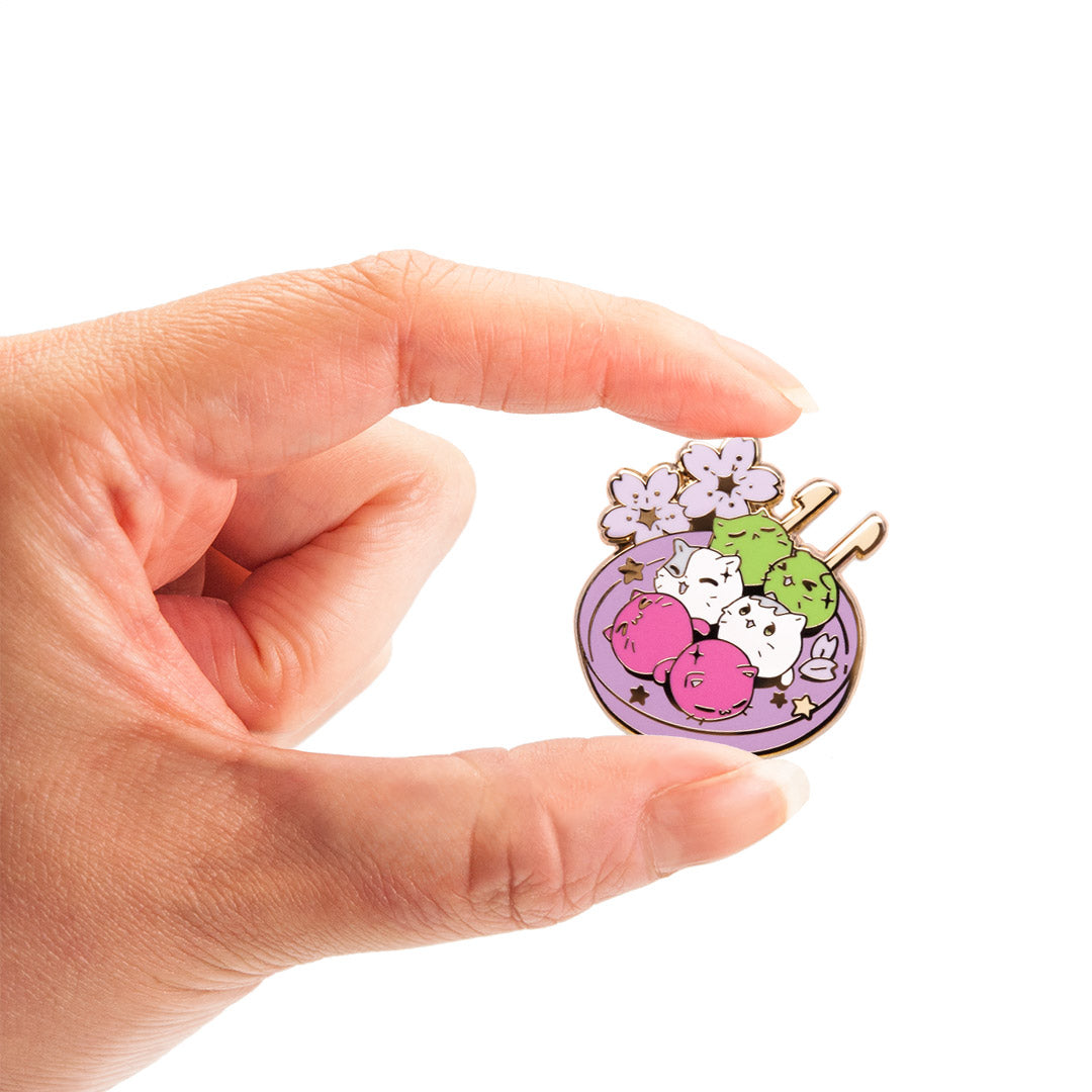 Kitty Dango Enamel Pin Brooches & Lapel Pins Flair Fighter   