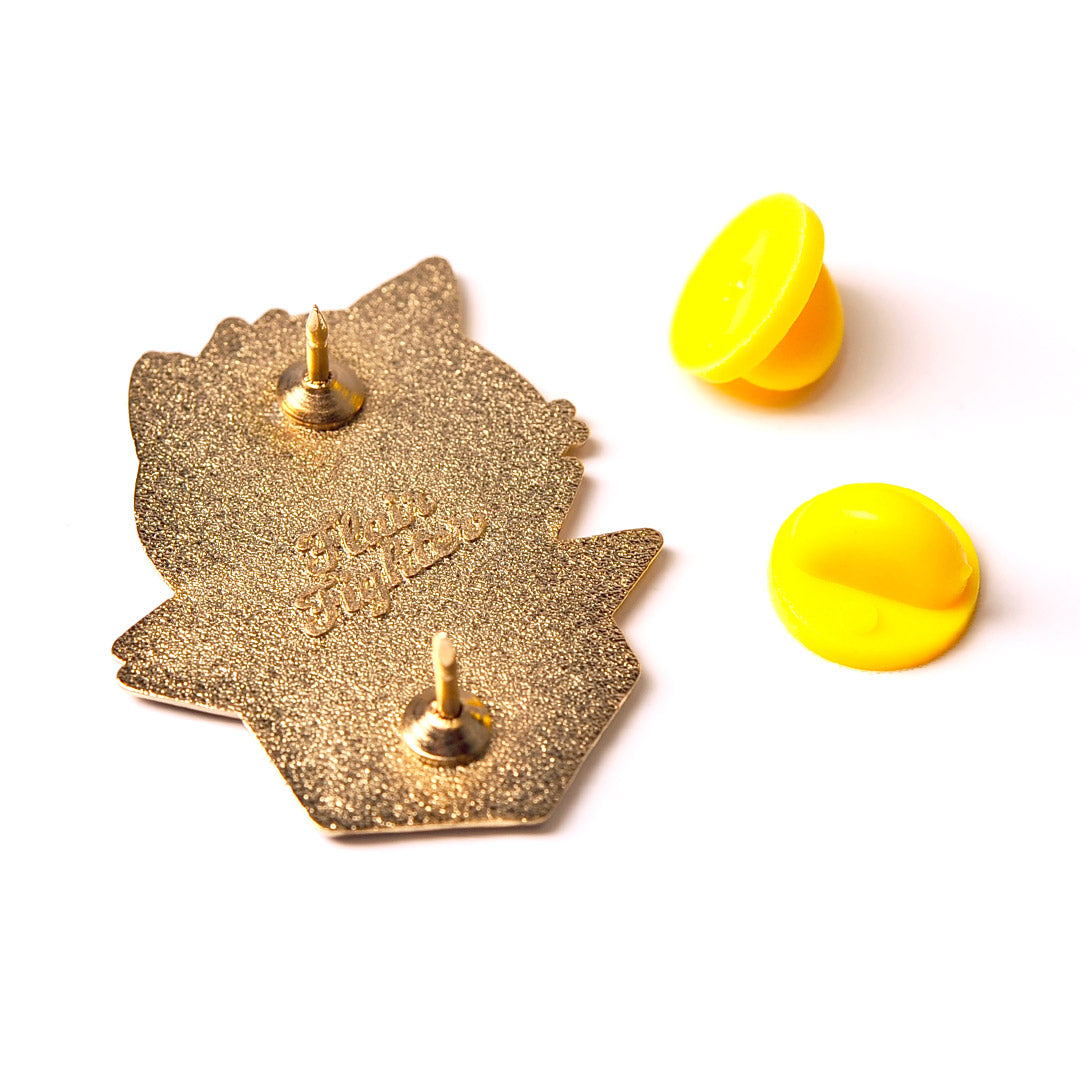 If It Fits I Sits Cat Enamel Pin Brooches & Lapel Pins Flair Fighter   