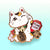 Lucky Cat (White) Maneki-Neko Enamel Pin Brooches & Lapel Pins Flair Fighter   