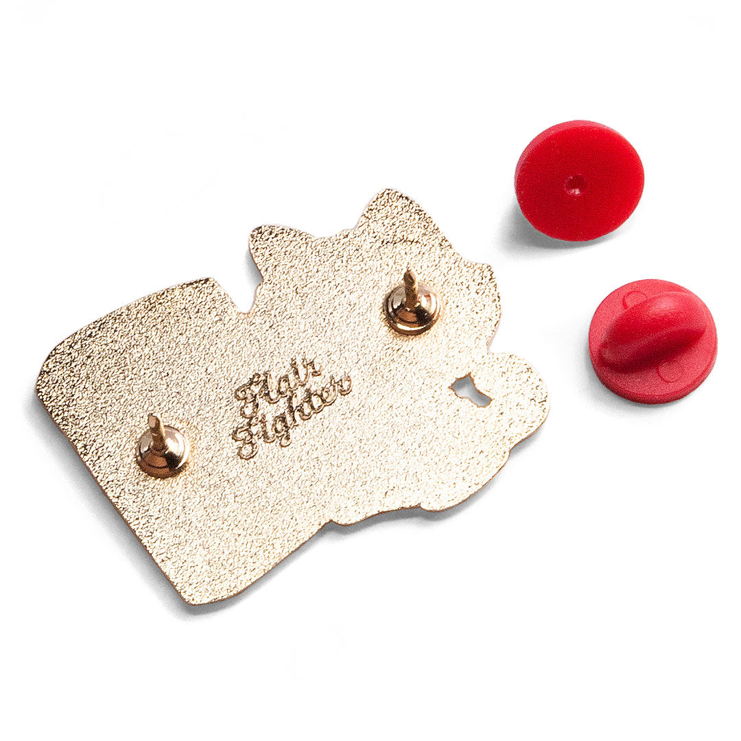 Pockitty Cat Enamel Pin Brooches & Lapel Pins Flair Fighter   