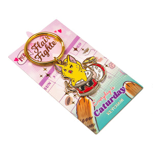 Beat It (Abyssinian Cat) Keychain  Flair Fighter   