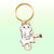 Do You Dare (Khao Manee Cat) Keychain  Flair Fighter   