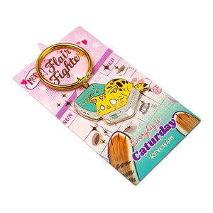 Emotional Baggage (Bengal Cat) Enamel Pin + Keychain + Vinyl Sticker BUNDLE [3 PCS]  Flair Fighter   