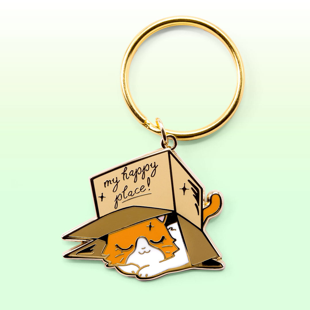 My Happy Place Box (British Shorthair Cat) Keychain  Flair Fighter   