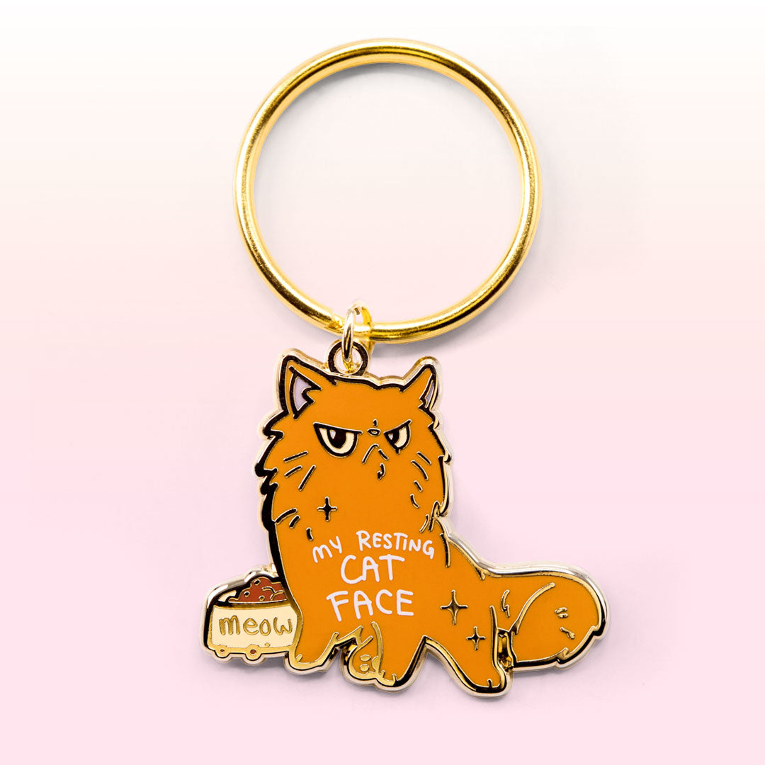 My Resting Cat Face (Persian Cat) Keychain  Flair Fighter   