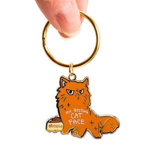 My Resting Cat Face (Persian Cat) Keychain  Flair Fighter   