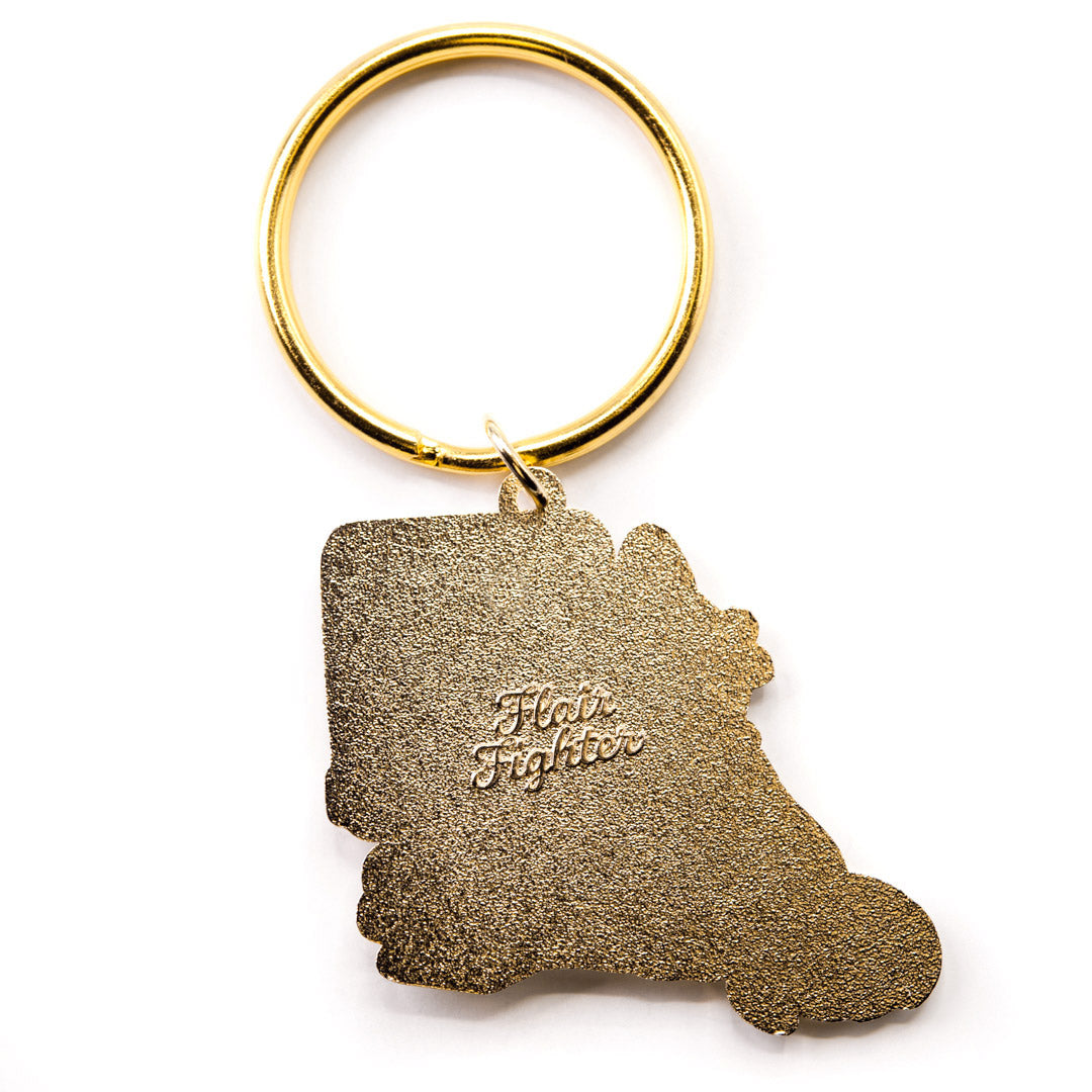 Never Stop Learning (Ragamuffin Cat) Keychain  Flair Fighter   