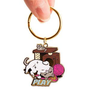 PLAY (Ragdoll Cat) Keychain  Flair Fighter   