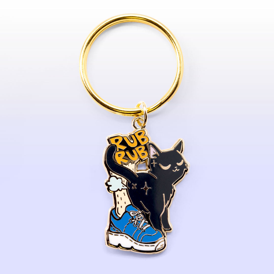 Purr Purr Rub Rub Ver. A Version RIGHT LEG (American Shorthair Cat) Keychain  Flair Fighter   
