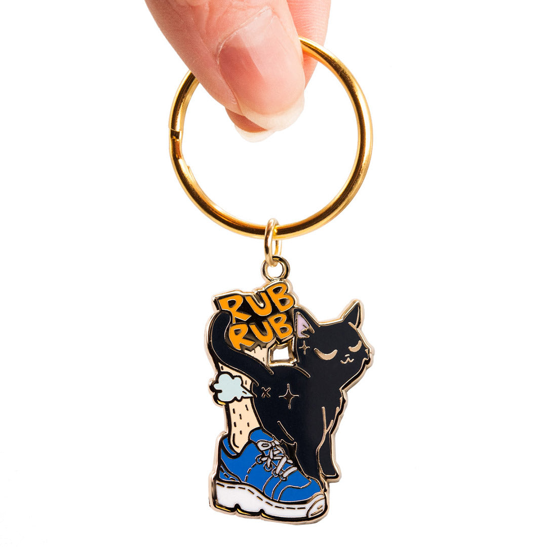 Purr Purr Rub Rub Ver. A Version RIGHT LEG (American Shorthair Cat) Keychain  Flair Fighter   