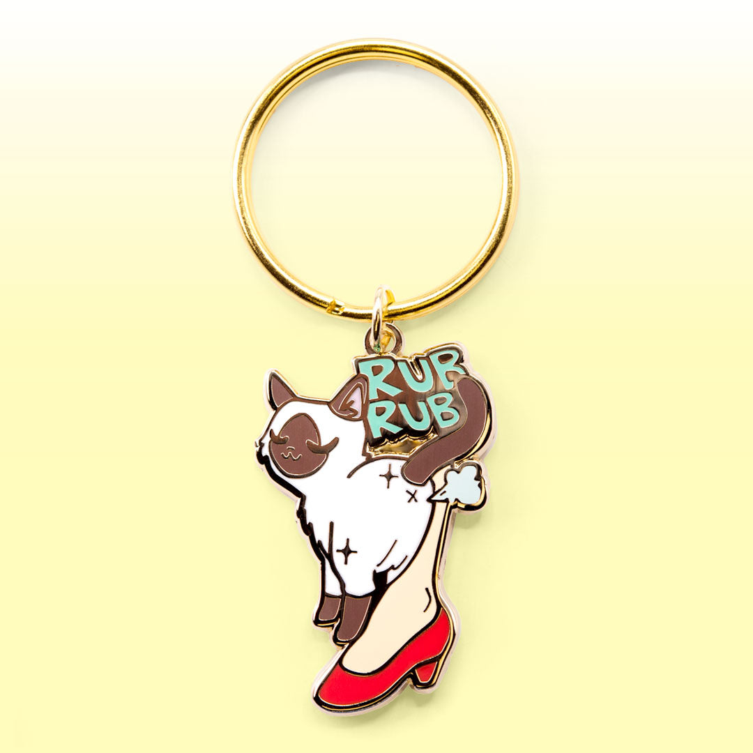 Purr Purr Rub Rub Ver. B Version LEFT LEG (Balinese) Keychain  Flair Fighter   