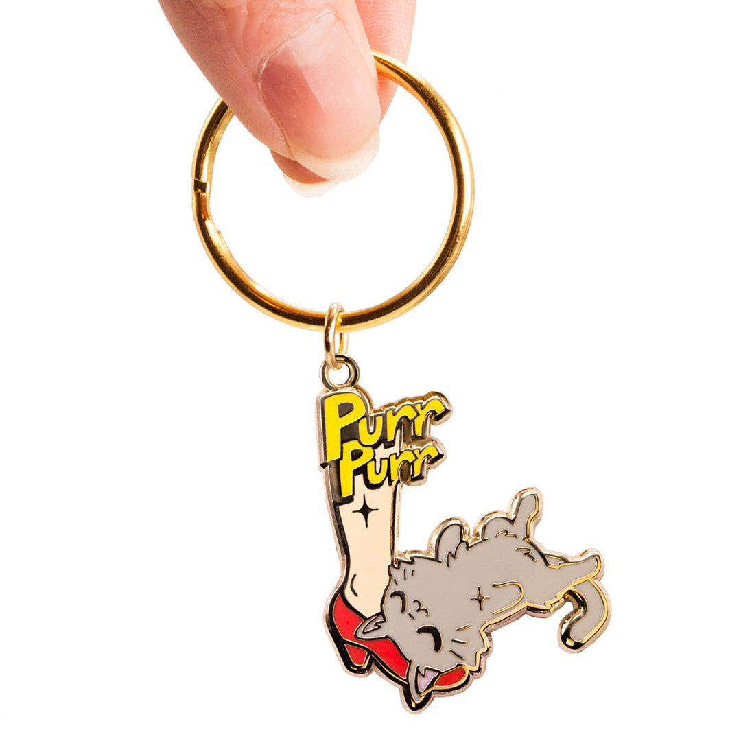 Purr Purr Rub Rub Ver. B Version RIGHT LEG (Russian Blue) Keychain  Flair Fighter   