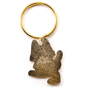 Talk To The Paw (Egyptian Mau Cat) Keychain  Flair Fighter   