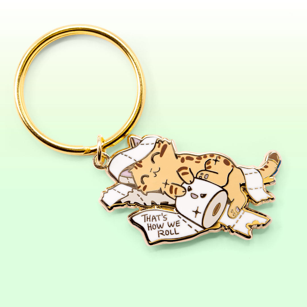 That's How We Roll (Serengeti Cat) Keychain  Flair Fighter   