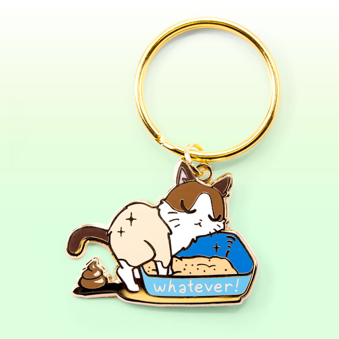 Whatever (Snowshoe Cat) Keychain Keychain Flair Fighter   