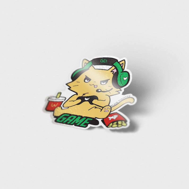 GAME (British Shorthair Cat) Vinyl Sticker Decorative Stickers Flair Fighter   