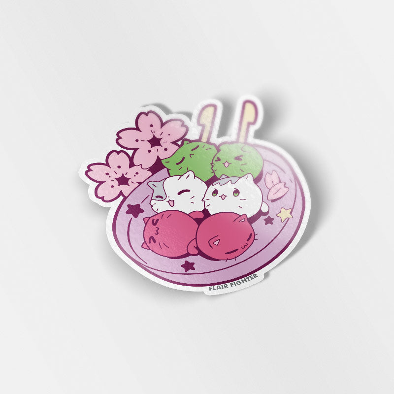 Kitty Dango Vinyl Sticker Decorative Stickers Flair Fighter   